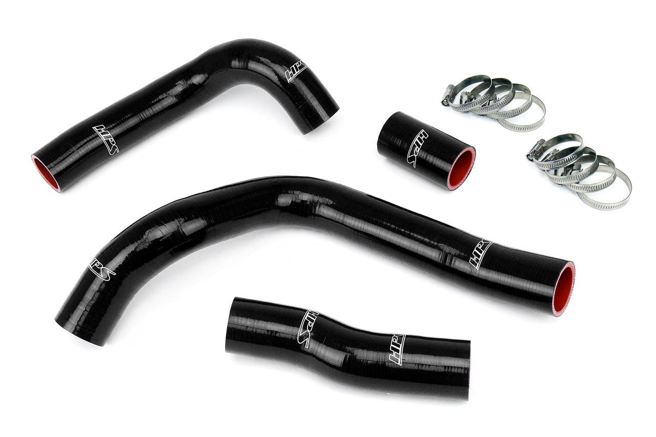 HPS Performance High Temp Reinforced Silicone Radiator Coolant Hose Kit Black 57-1829-BLK