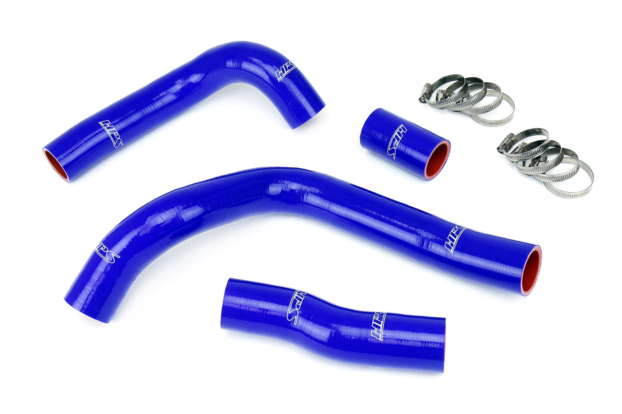 HPS Performance High Temp Reinforced Silicone Radiator Coolant Hose Kit Blue 57-1829-BLUE
