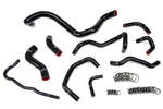HPS Performance High Temp Reinforced Silicone Radiator Coolant Hose Kit Black 57-1838-BLK