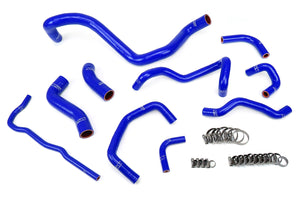 HPS Performance High Temp Reinforced Silicone Radiator Coolant Hose Kit Blue 57-1838-BLUE