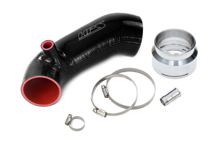 HPS Performance High Temp Reinforced Silicone Air Intake Hose Kit Black 57-1851-BLK