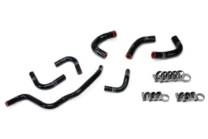 HPS Performance High Temp Reinforced Silicone Oil Cooler and Throttle Body Coolant Hose Kit Black 57-1857-BLK
