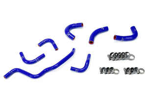 HPS Performance High Temp Reinforced Silicone Oil Cooler and Throttle Body Coolant Hose Kit Blue 57-1857-BLUE