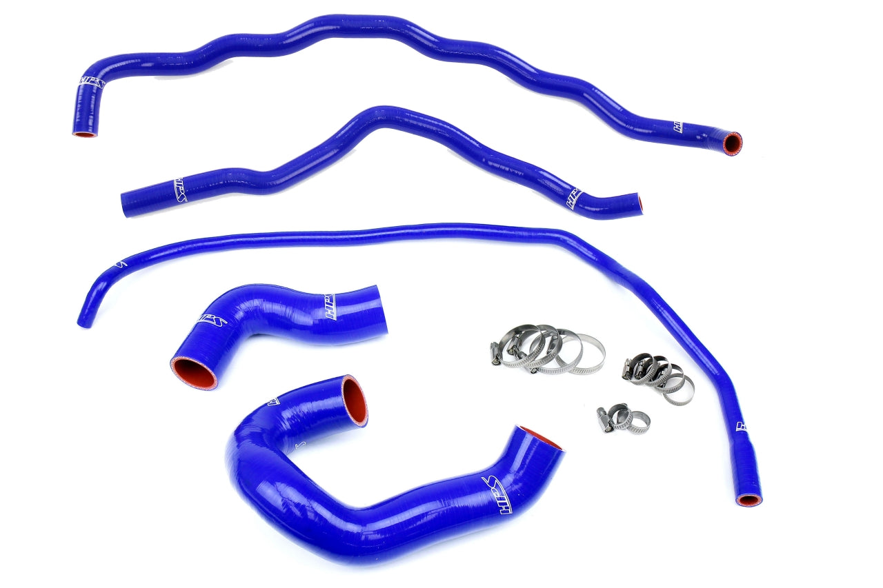 HPS Performance High Temp Reinforced Silicone Radiator and Heater Coolant Hose Kit Blue 57-1860-BLUE