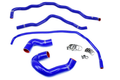 HPS Performance High Temp Reinforced Silicone Radiator and Heater Coolant Hose Kit Blue 57-1860-BLUE