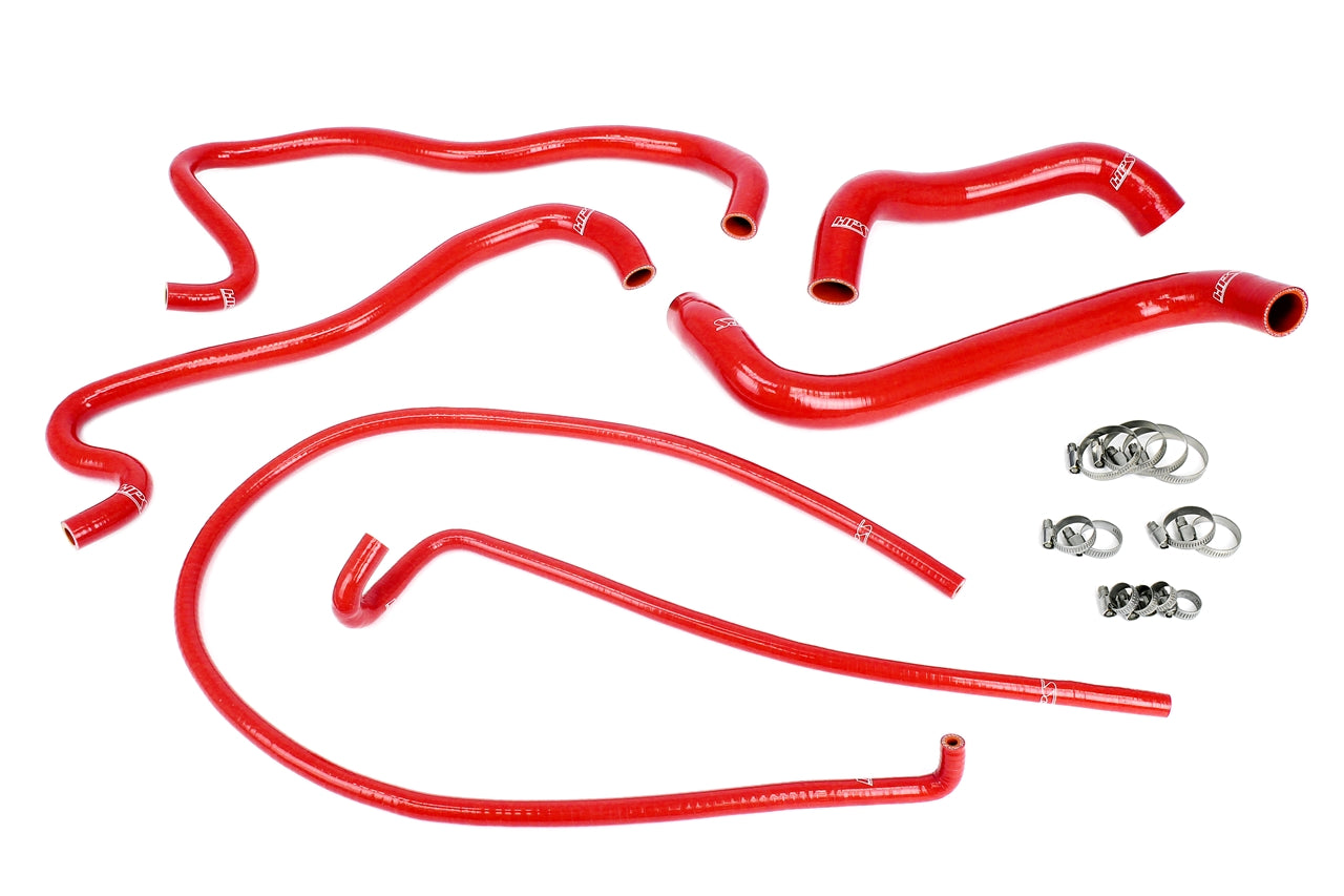 HPS Performance High Temp Reinforced Silicone Radiator Coolant Hose Kit Red 57-1861-RED
