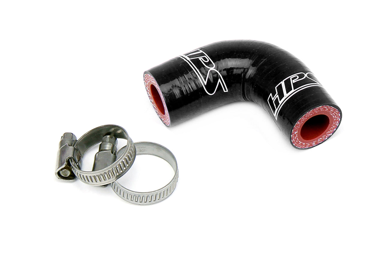 HPS Performance Silicone High Temp Reinforced Oil Cooler Coolant Elbow Hose Black 57-1881-BLK