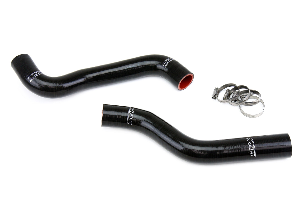 HPS Performance High Temp Reinforced Silicone Radiator Coolant Hose Kit Black 57-1887-BLK