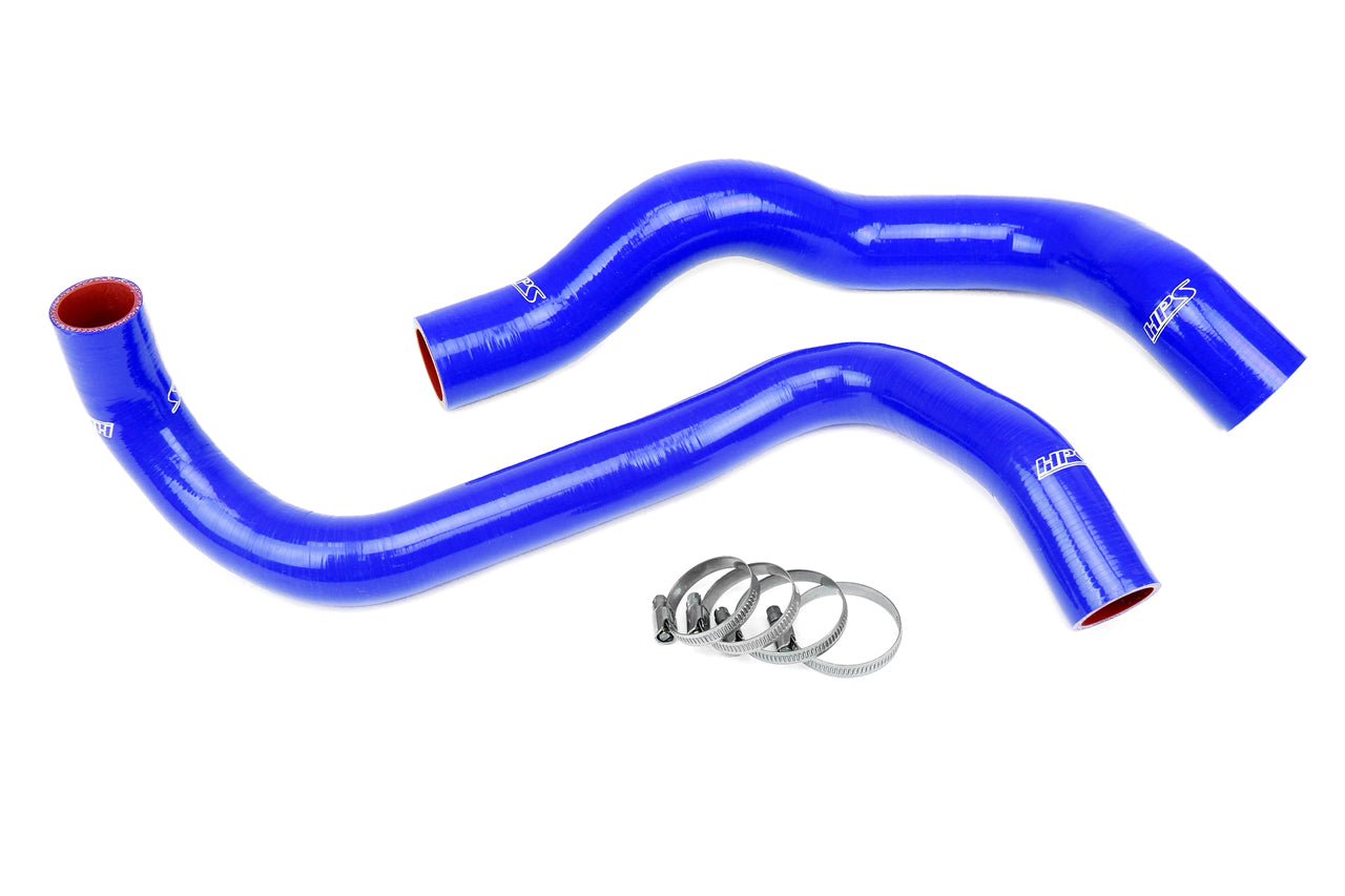 HPS Performance High Temp Reinforced Silicone Radiator Coolant Hose Kit Blue 57-1902-BLUE