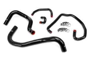 HPS Performance High Temp Reinforced Silicone Radiator and Heater Coolant Hose Kit Black 57-1921-BLK
