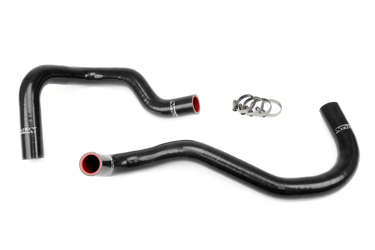 HPS Performance High Temp Reinforced Silicone Radiator Coolant Hose Kit Black 57-1921R-BLK
