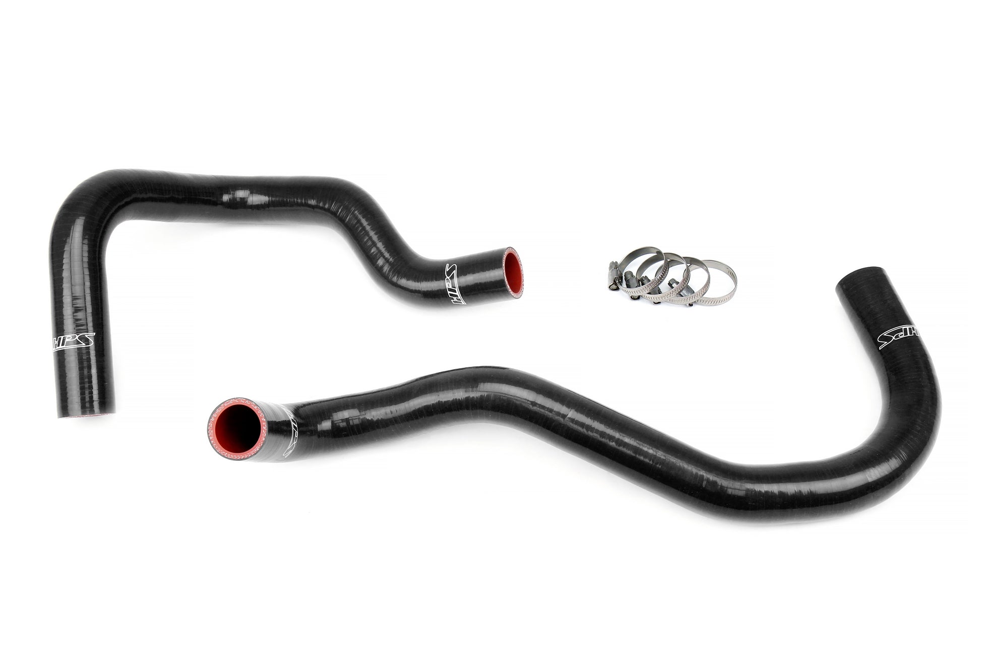 HPS Performance High Temp Reinforced Silicone Radiator Coolant Hose Kit Black 57-1921R-BLK