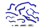 HPS Performance High Temp Reinforced Silicone Radiator Heater Water Pump and Expansion Tank Coolant Hose Kit Blue 57-1998-BLUE