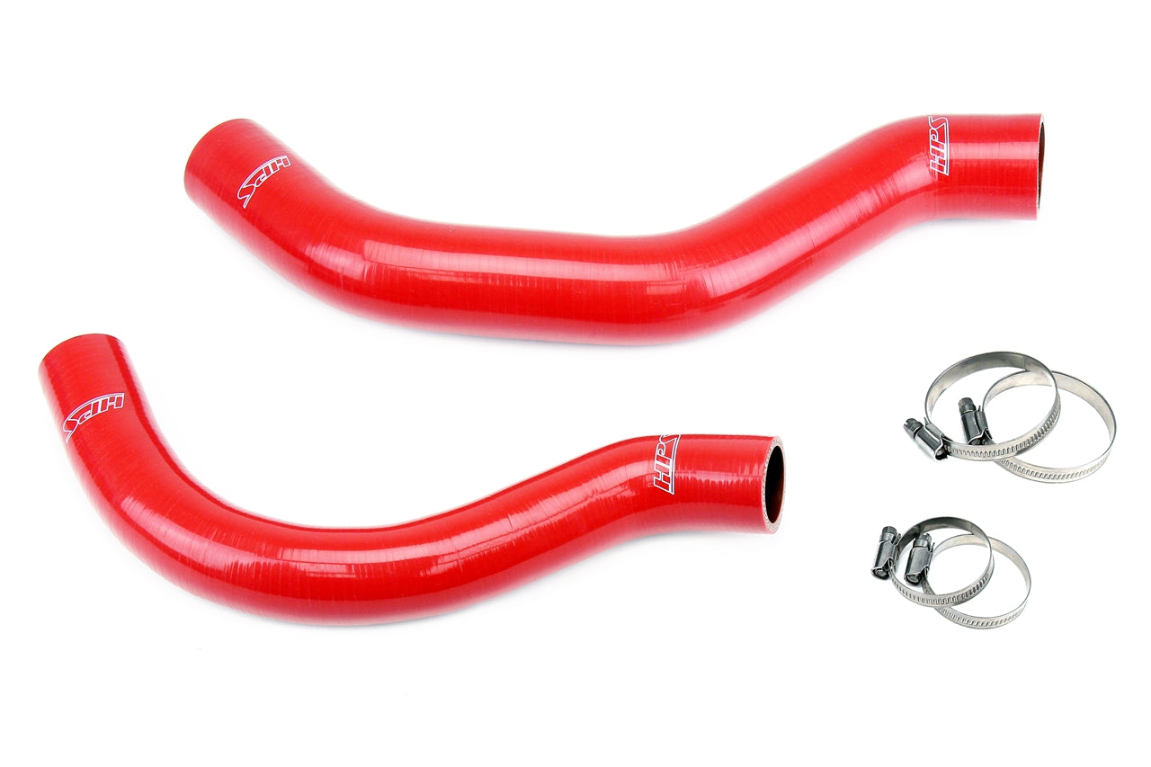 HPS Performance High Temp Reinforced Silicone Radiator Coolant Hose Kit Red 57-2001-RED
