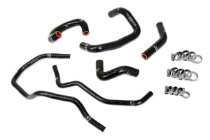 HPS Performance High Temp Reinforced Silicone Heater Coolant Hose Kit Black 57-2014-BLK
