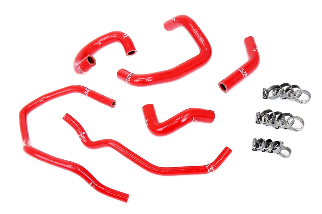 HPS Performance High Temp Reinforced Silicone Heater Coolant Hose Kit Red 57-2014-RED