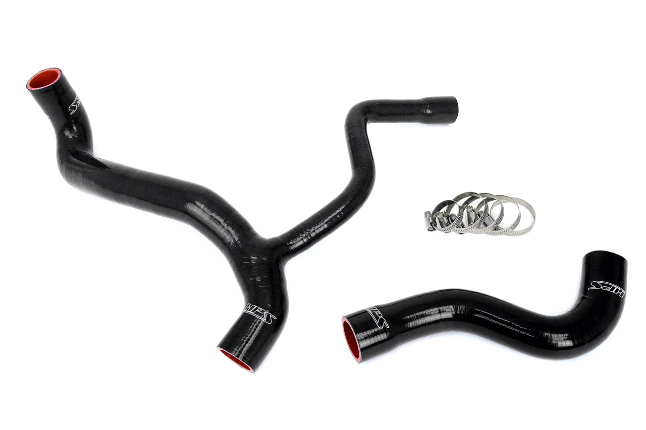 HPS Performance High Temp Reinforced Silicone Radiator Coolant Hose Kit Black 57-2040-BLK