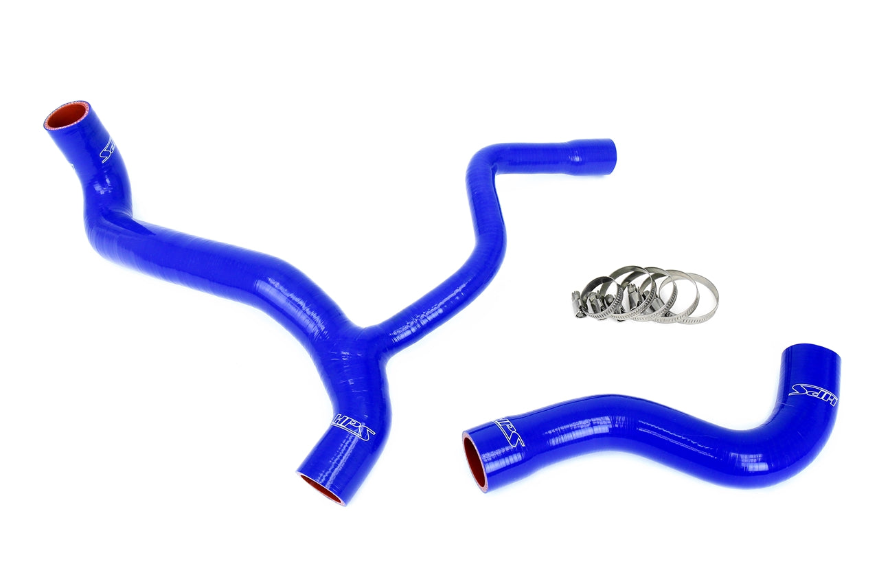 HPS Performance High Temp Reinforced Silicone Radiator Coolant Hose Kit Blue 57-2040-BLUE