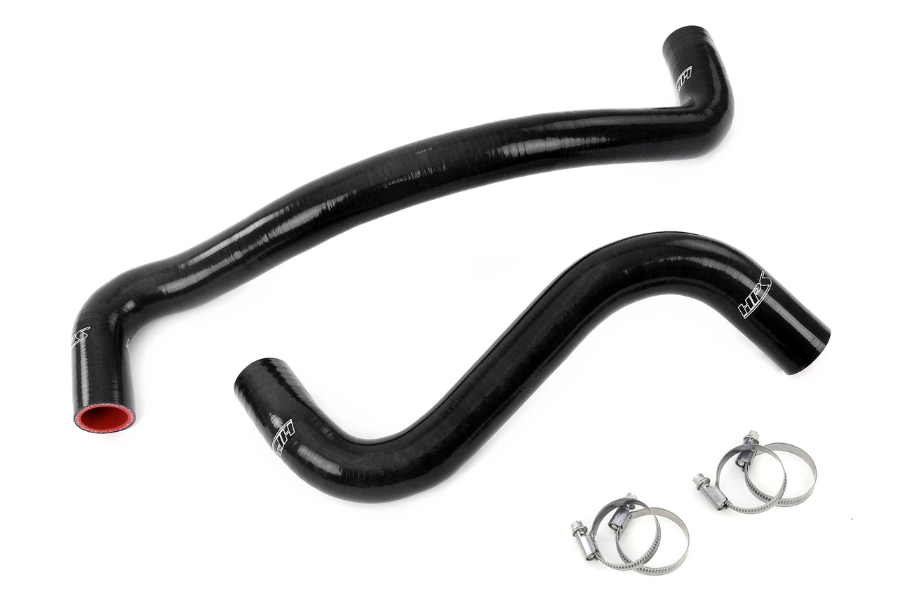 HPS Performance High Temp Reinforced Silicone Radiator Coolant Hose Kit Black 57-2044-BLK