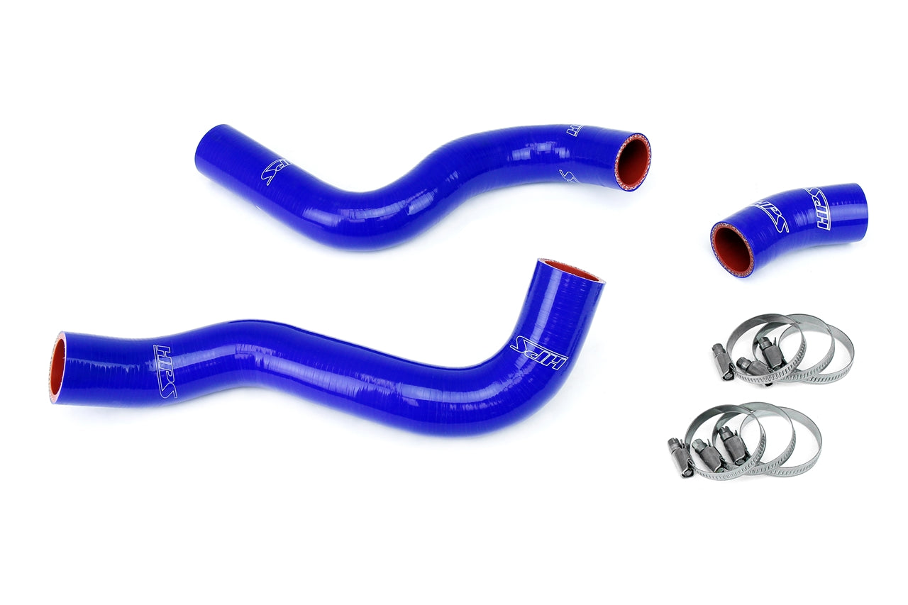 HPS Performance High Temp Reinforced Silicone Radiator Coolant Hose Kit Blue 57-2055-BLUE