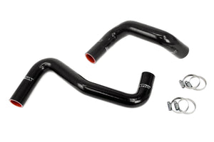 HPS Silicone Radiator Hose Kit Nissan 1989-1998 240SX with LS Swap LS1 water pump 8 o'clock thermostat SR20DET radiator Black 57-2058-BLK