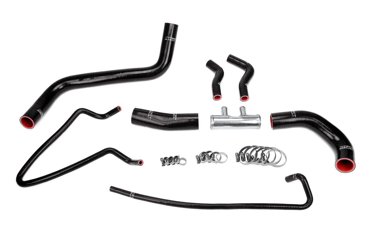 HPS Performance High Temp Reinforced Silicone Radiator Coolant Hose Kit Black 57-2064-BLK