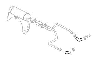 HPS Performance High Temp Reinforced Silicone Oil Cooler Coolant Elbow Hose Kit, Black, 57-2068-BLK