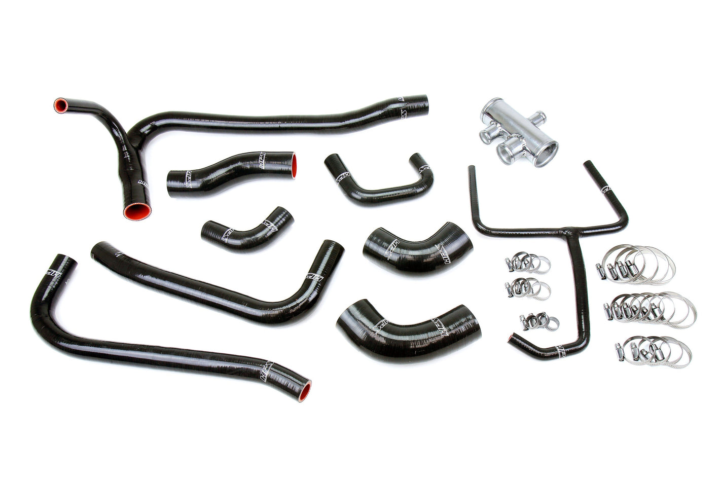 HPS Performance High Temp Reinforced Silicone Radiator Coolant Hose Kit Black 57-2069-BLK