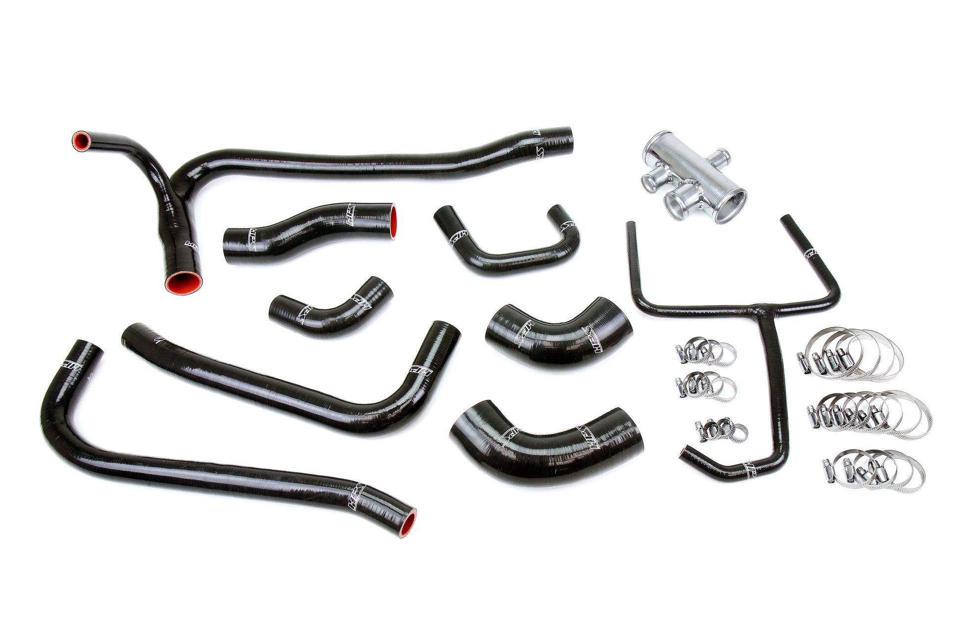 HPS Performance High Temp Reinforced Silicone Radiator Coolant Hose Kit Black 57-2069-BLK