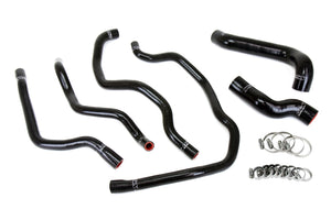 HPS Performance High Temp Reinforced Silicone Radiator and Heater Coolant Hose Kit Black 57-2076-BLK