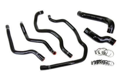 HPS Performance High Temp Reinforced Silicone Radiator and Heater Coolant Hose Kit Black 57-2076-BLK