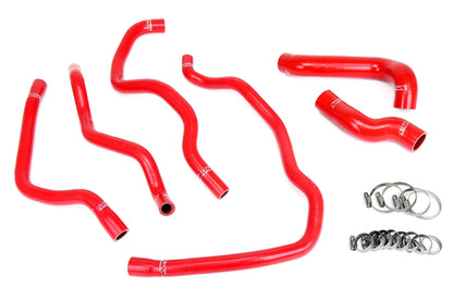 HPS Performance High Temp Reinforced Silicone Radiator and Heater Coolant Hose Kit Red 57-2076-RED