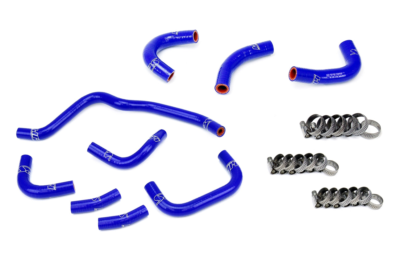 HPS Performance High Temp Reinforced Silicone Oil Cooler and Throttle Body Coolant Hose Kit Blue 57-2079-BLUE
