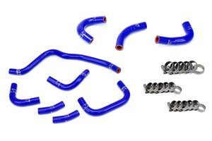HPS Performance High Temp Reinforced Silicone Oil Cooler and Throttle Body Coolant Hose Kit Blue 57-2079-BLUE