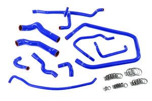 HPS Performance High Temp Reinforced Silicone Radiator Heater throttle body and expansion tank Coolant Hose Kit Blue 57-2083-BLUE