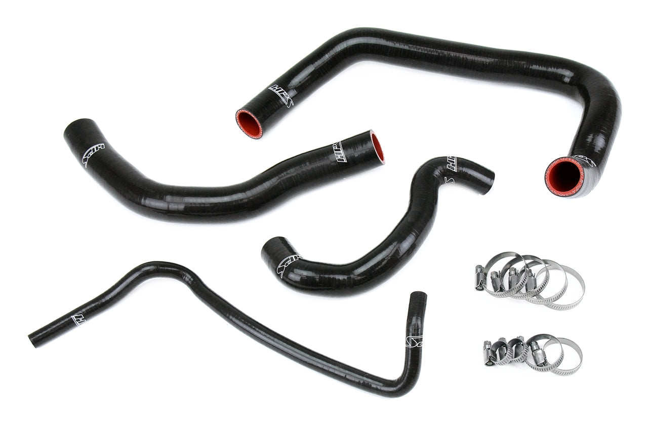 HPS Performance High Temp Reinforced Silicone Radiator Coolant Hose Kit Black 57-2084-BLK