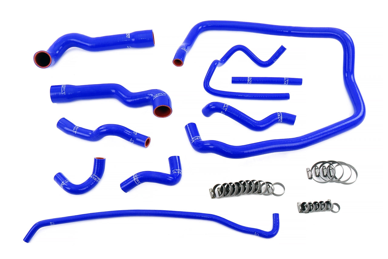 HPS Performance High Temp Reinforced Silicone Radiator Heater throttle body and expansion tank Coolant Hose Kit Blue 57-2088-BLUE