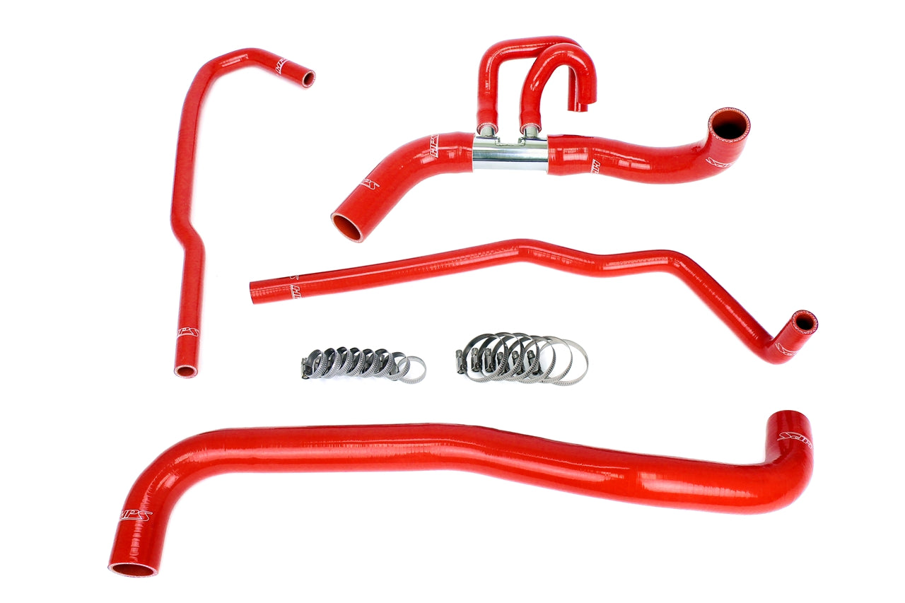 HPS Performance High Temp Reinforced Silicone Radiator and Heater Coolant Hose Kit Red 57-2090-RED