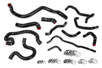 HPS Performance High Temp Reinforced Silicone Radiator and Heater Coolant Hose Kit Black 57-2098-BLK