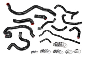 HPS Performance High Temp Reinforced Silicone Radiator and Heater Coolant Hose Kit Black 57-2098-BLK