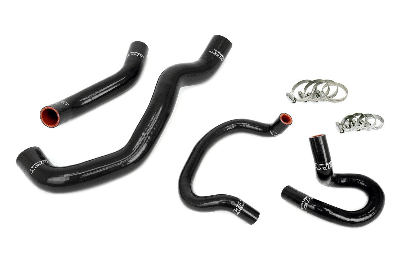 HPS Performance High Temp Reinforced Silicone Radiator and Heater Coolant Hose Kit Black 57-2099-BLK