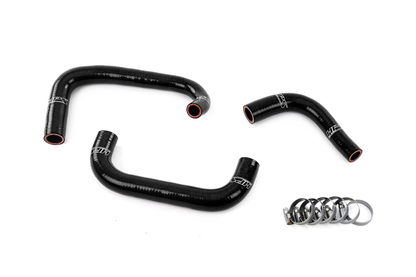 HPS Performance Silicone Breather Hose Kit 1995-1998 Nissan Skyline GTR R33 RB26DETT BCNR33 Black 57-2100-BLK