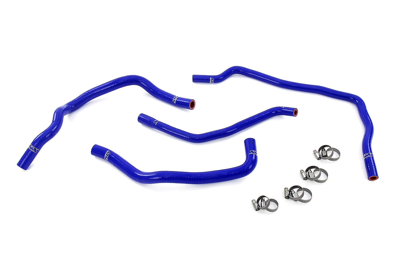 HPS Performance High Temp Reinforced Silicone Heater and expansion tank Coolant Hose Kit Blue 57-2102-BLUE