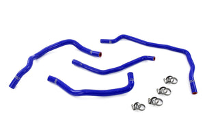 HPS Performance High Temp Reinforced Silicone Heater and expansion tank Coolant Hose Kit Blue 57-2102-BLUE