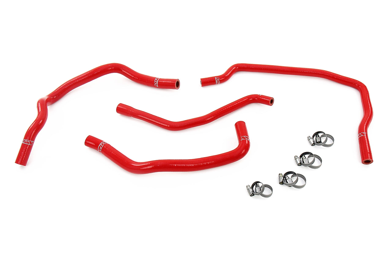 HPS Performance High Temp Reinforced Silicone Heater and expansion tank Coolant Hose Kit Red 57-2102-RED