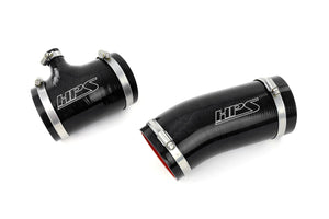 HPS Performance High Temp Reinforced Silicone Air Intake Hose Kit Black 57-2104-BLK
