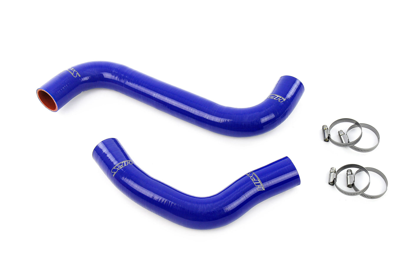 HPS Performance High Temp Reinforced Silicone Radiator Coolant Hose Kit Blue 57-2107-BLUE