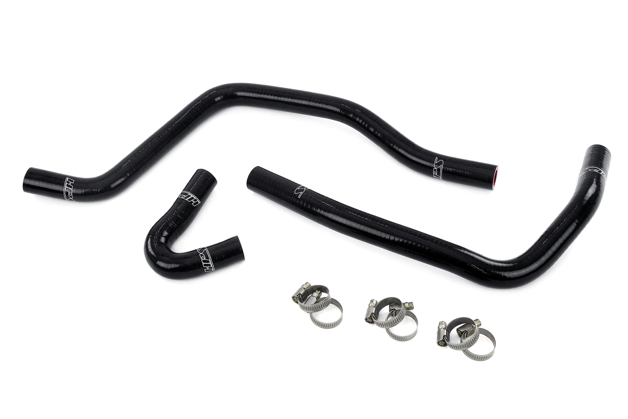 HPS Performance High Temp Reinforced Silicone Heater Coolant Hose Kit Black 57-2120-BLK