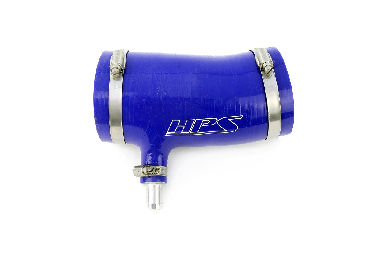 HPS Performance High Temp Reinforced Silicone Air Intake Hose Kit Blue 57-2123-BLUE