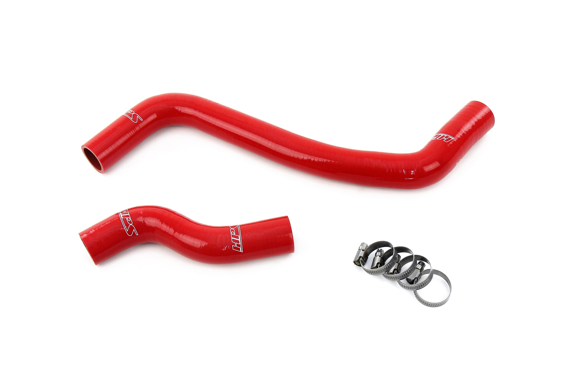 HPS Performance High Temp Reinforced Silicone Radiator Coolant Hose Kit Red 57-2124-RED